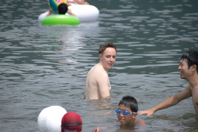 lake bathing
